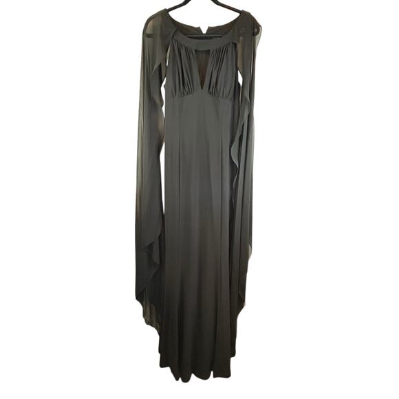 Adrianna Papell Cape Dress- Size 8 - Picture 2 of 16